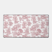 Elegante, weich rosa Pferde Toile Schreibtischunterlage (Vorderseite)