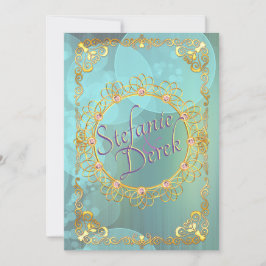 Elegante weiche Aquamarine Blasen Ankündigung