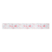 Elegante weiche Blume Romantische Dusty Blue Pink Satinband (Vorderseite)