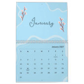 Elegante weiche florale Ästhetik Kalender (Jan 2027)