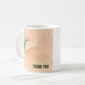 Elegante weiche florale Dankeschön-Kaffeetasse Kaffeetasse (Vorderseite Links)