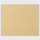 Elegante weiche, gelbe, hellgraue Creme Streifen Geschenkpapier (Flach)