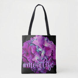 Elegante weiche Magenta aquamarine Hydrangeas Tasche
