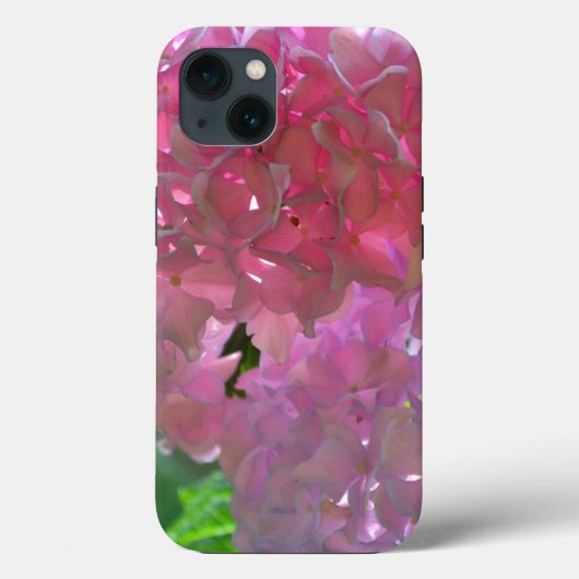 Elegante weiche rosa Blumen rosa Hydrangeas-Rose Case-Mate iPhone Hülle (Rückseite)