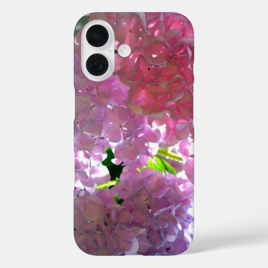 Elegante weiche rosa Blumen rosa Hydrangeas-Rose Case-Mate iPhone Hülle (Rückseite)