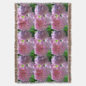 Elegante weiche rosa Blumen rosa Hydrangeas-Rose Decke (Vorderseite Vertikal)