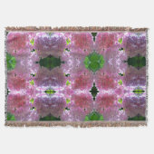 Elegante weiche rosa Blumen rosa Hydrangeas-Rose Decke (Vorderseite)