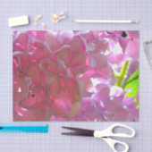 Elegante weiche rosa Blumen rosa Hydrangeas-Rose Seidenpapier (Handwerk)