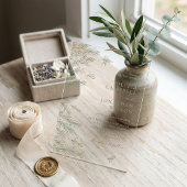 Elegante weiche Seiten Grüne Blätter Botanische Ho Acryleinladungen