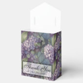 Elegante, weiche, staubige lila boho Aquarellblüte Geschenkschachtel (Geöffnet)