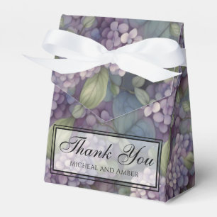 Elegante, weiche, staubige lila boho Aquarellblüte Geschenkschachtel