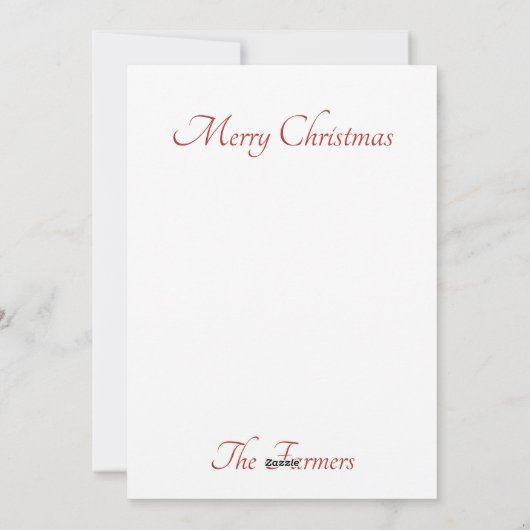 Elegante Weihnachten (Rückseite)