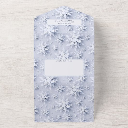 Elegante Weihnachten 7 Foto Grußkarte All In One Einladung (Außenbereich)