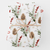 Elegante Weihnachten Botanisch Geschenkpapier Set (Beispiel)