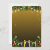 Elegante Weihnachten Einladung (Rückseite)