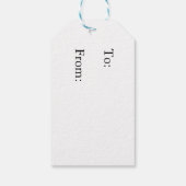 Elegante Weihnachten Geschenkanhänger (Rückseite)