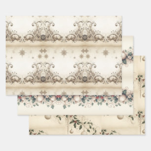 Elegante Weihnachten Geschenkpapier Set