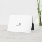 Elegante Weihnachten Gold & Red Foto Card (Rückseite)