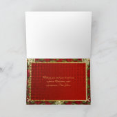 Elegante Weihnachten Gruß traditionelle Weihnachte (Innenseite)