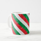 Elegante Weihnachten Kaffeetasse (Vorderseite Links)