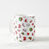 Elegante Weihnachten Kaffeetasse (Vorderseite Links)