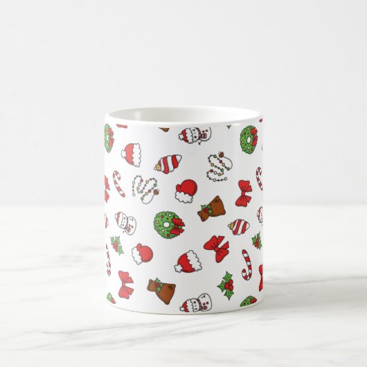 Elegante Weihnachten Kaffeetasse (Mittel)