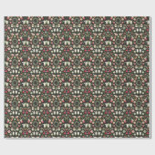 "Elegante Weihnachten, Kränze, Ornamente und Heili Geschenkpapier (Flach)