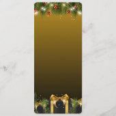 Elegante Weihnachten Menükarte (Rückseite)