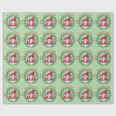 Elegante Weihnachten Merry and Bright Geschenkpapier (Flach)