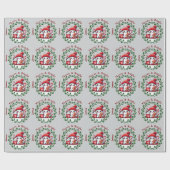 Elegante Weihnachten Merry and Bright Geschenkpapier (Flach)