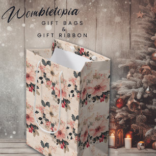 Elegante Weihnachten Mittlere Geschenktüte