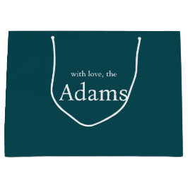 Elegante Weihnachten | Modern Trendy Fun Couple Große Geschenktüte