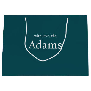 Elegante Weihnachten   Modern Trendy Fun Couple Große Geschenktüte