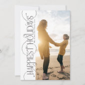 elegante Weihnachten Wirbel Foto GLÜCKLICH (Vorderseite)