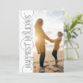 elegante Weihnachten Wirbel Foto GLÜCKLICH (Stehend Vorderseite)