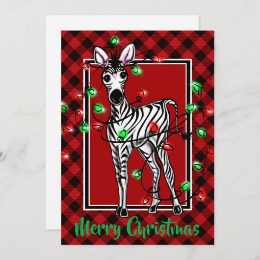 Elegante Weihnachten Zebra-Tinkelleuchten (Vorne/Hinten)