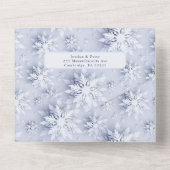 Elegante Weihnachts-7-Foto Grußkarte QR All In One Einladung (Rückseite)