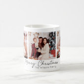 Elegante Weihnachts-Collage Kaffeetasse (Mittel)