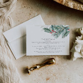 Elegante Weihnachts-Details-Karte RSVP Karte