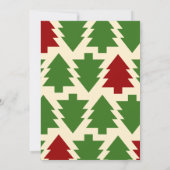 Elegante Weihnachts-Einladung Einladung (Rückseite)