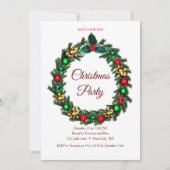 Elegante Weihnachts-Einladung Einladung (Vorderseite)