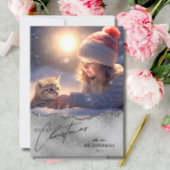 Elegante Weihnachts-Fotokarte Feiertagskarte