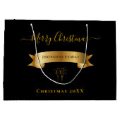 Elegante Weihnachts-Geschenktasche mit individuell Große Geschenktüte (Rückseite)