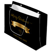 Elegante Weihnachts-Geschenktasche mit individuell Große Geschenktüte (Vorderseite Schrägansicht)