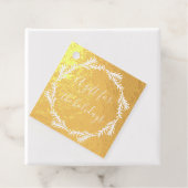 Elegante Weihnachts Gold Holiday Foil Geschenk Tag (Mit Box)
