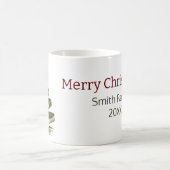 Elegante Weihnachts-Grüne Bäume Wasserfarbe Kaffeetasse (Mittel)