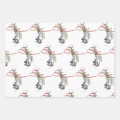 Elegante Weihnachts-Grüntöne mit roten Akzenten ve Geschenkpapier Set (Vorderseite 3)