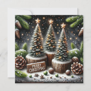 Elegante Weihnachts-Grußkarte Feiertagskarte