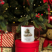 Elegante Weihnachts-Hochzeitsdusche-Teeparty Tasse