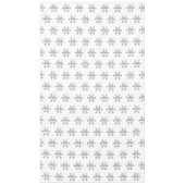 Elegante Weihnachts-Imitate Silver Snowflakes Patt Tischdecke (Vorderseite)